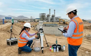 ingenieros realizando monitoreo ambiental