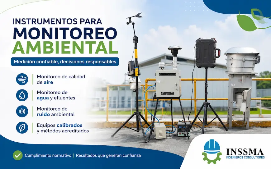 Instrumentos para monitoreo ambiental de calidad de aire en campo